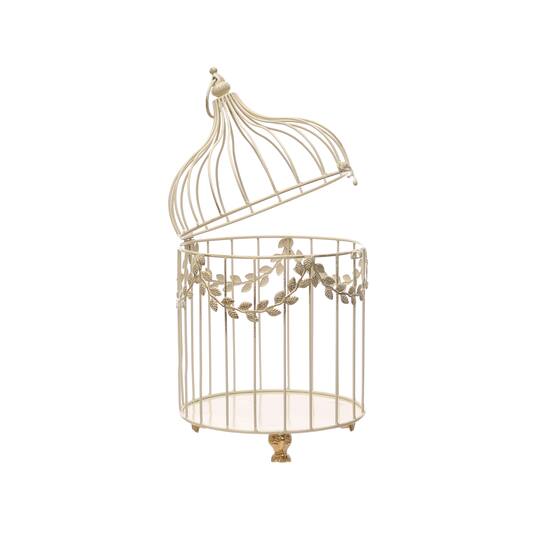 18" White Metal Tabletop Birdcage by Ashland®